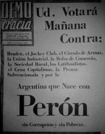 Democracia, 23 de febrero de 1946
